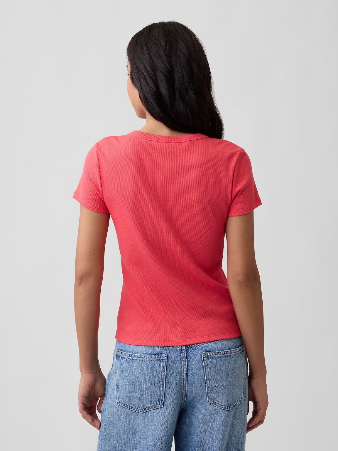 Essential Ribbed Crewneck T-Shirt