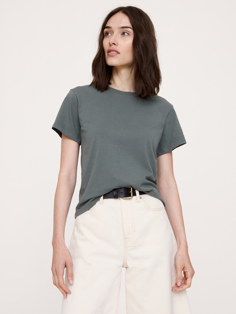 Vintage Cotton Crew-Neck T-Shirt