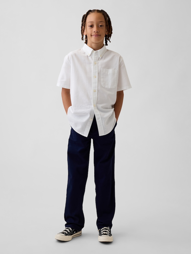 Kids Modern Relaxed Straight Khakis