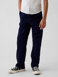 Kids Uniform Stretch Relaxed Straight Khakis