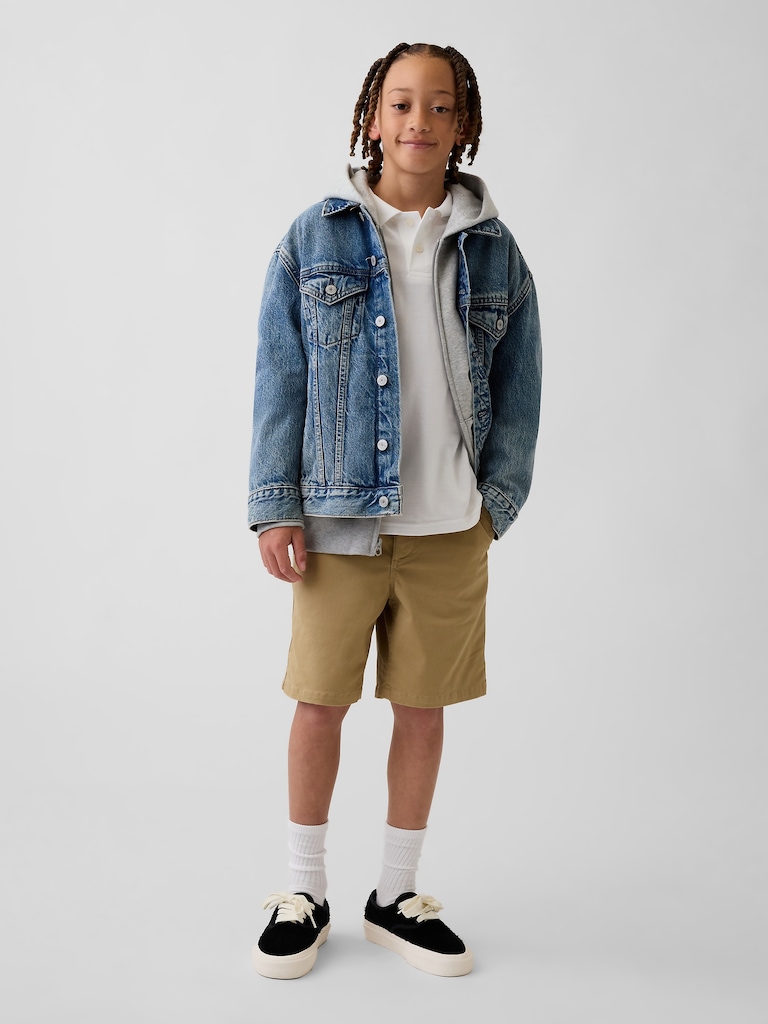 Kids Modern Khaki Shorts