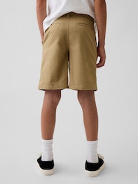 Kids Uniform Stretch Relaxed Khaki Shorts