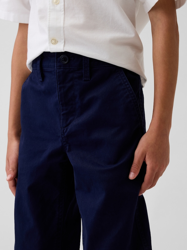 Kids Modern Relaxed Straight Khakis