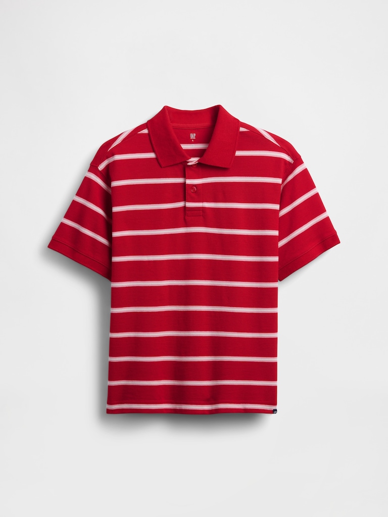 Kids Relaxed Pique Polo Shirt