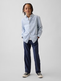 Kids Uniform Stretch Relaxed Straight Khakis