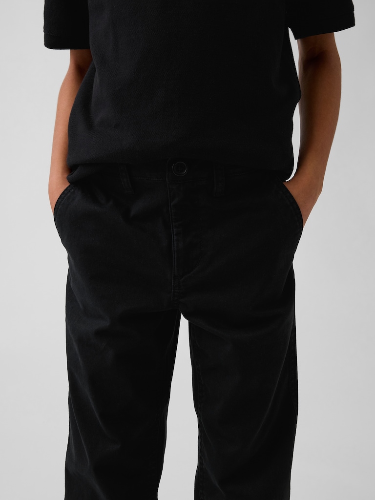Kids Modern Relaxed Straight Khakis
