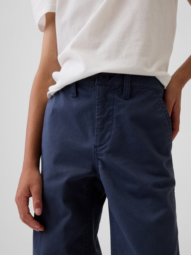 Kids Modern Relaxed Straight Khakis