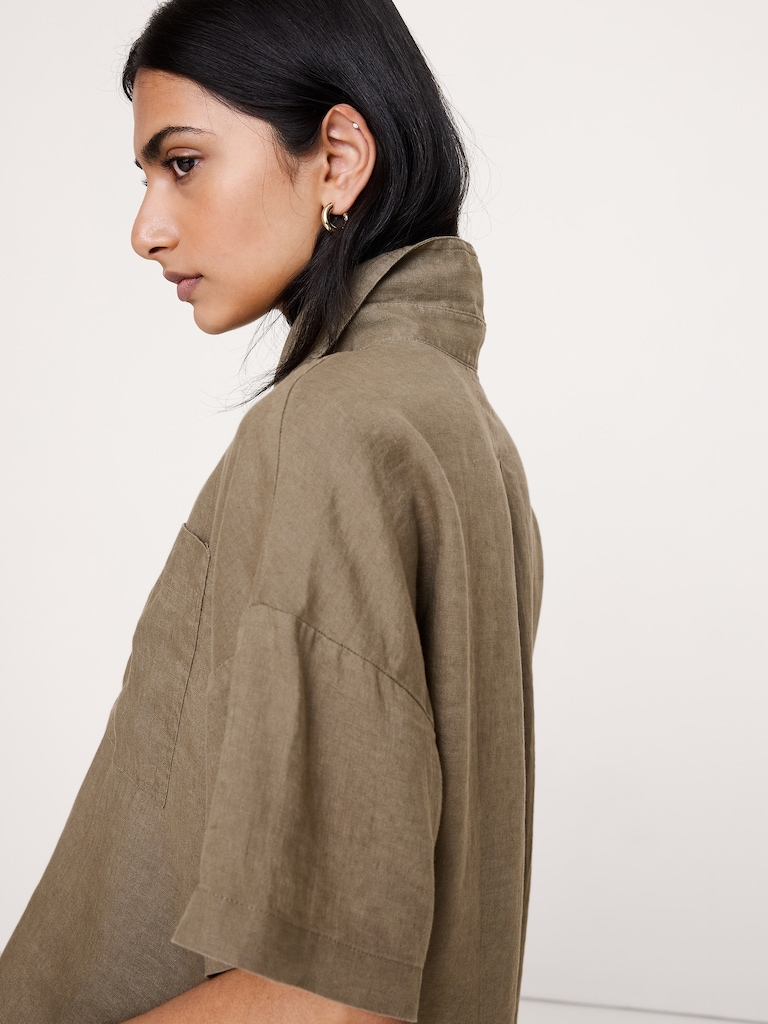 Linen Short-Sleeve Shirt