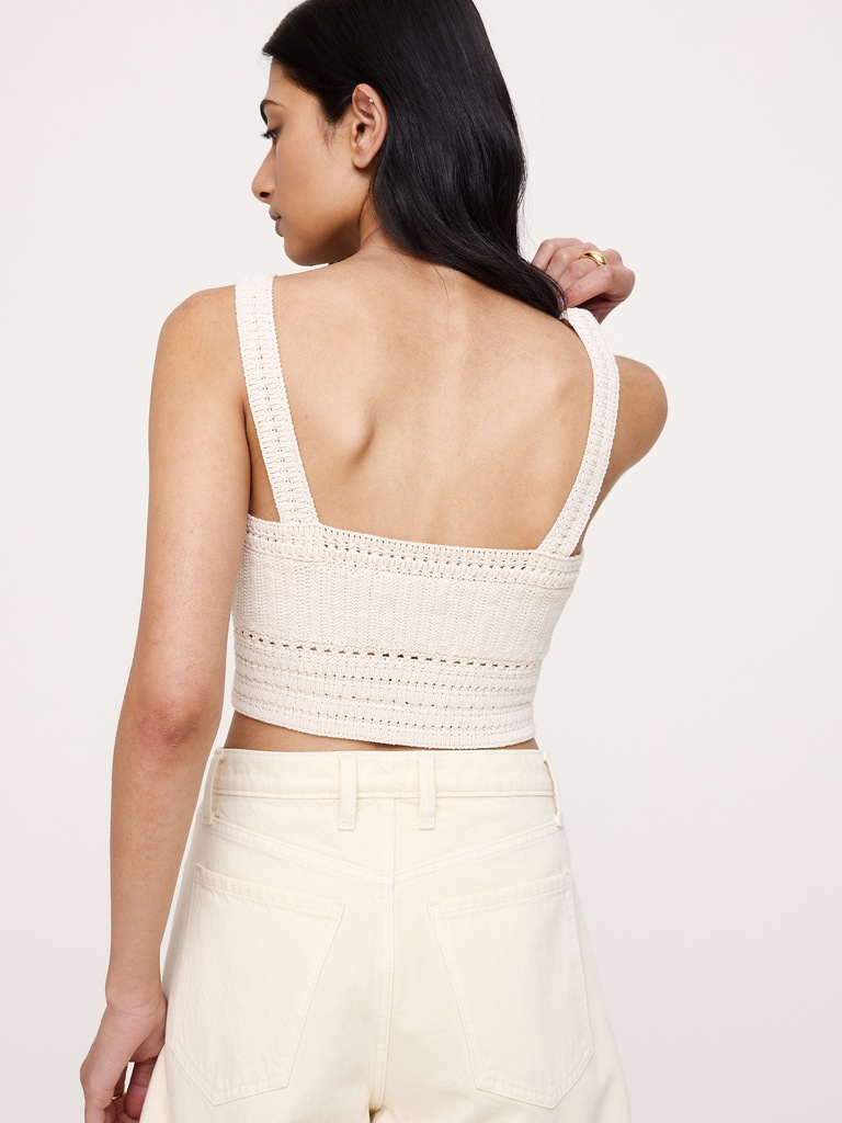 Cotton Crochet Bralette