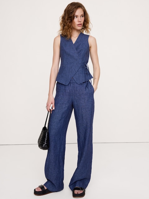 Women's Blue Pants | Banana Republic