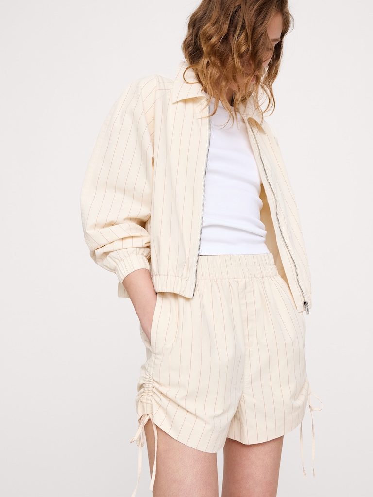 Cotton Poplin 3" Side-Tie Short