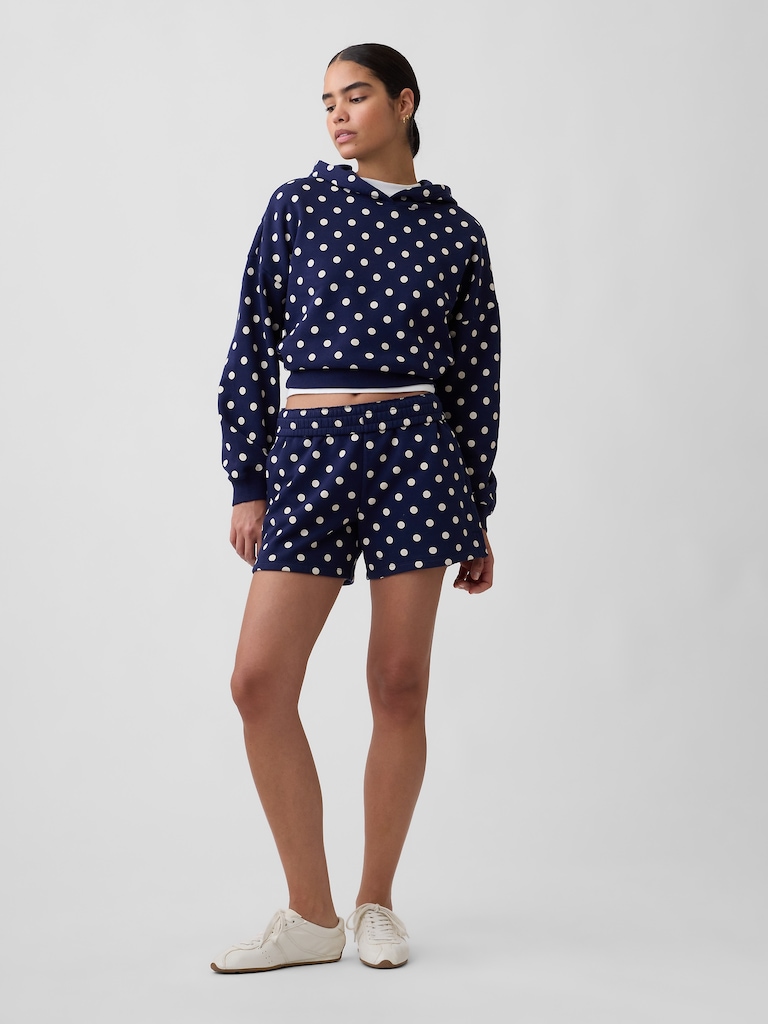 Relaxed Gap Mini-Logo Cropped Hoodie