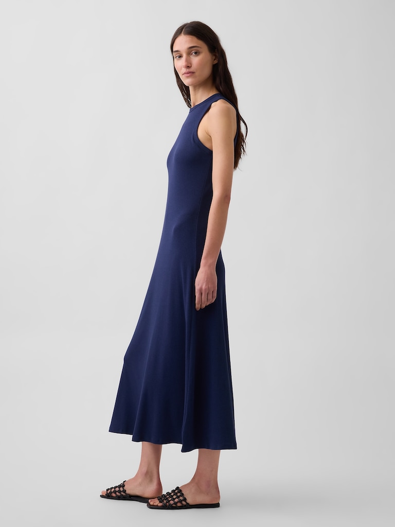 Modern Rib Shelf-Bra Maxi Dress