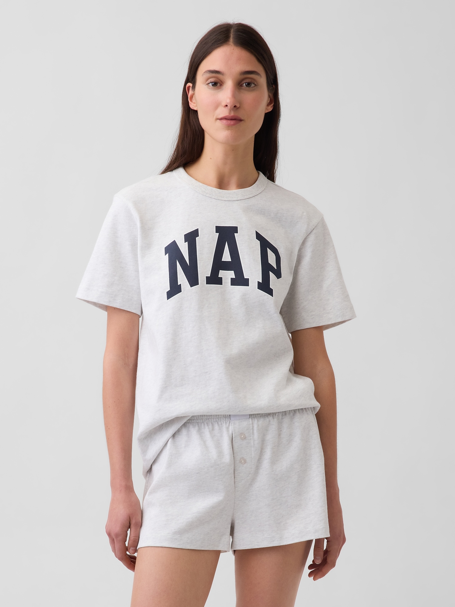 NAP Logo Oversized PJ T-Shirt | Gap