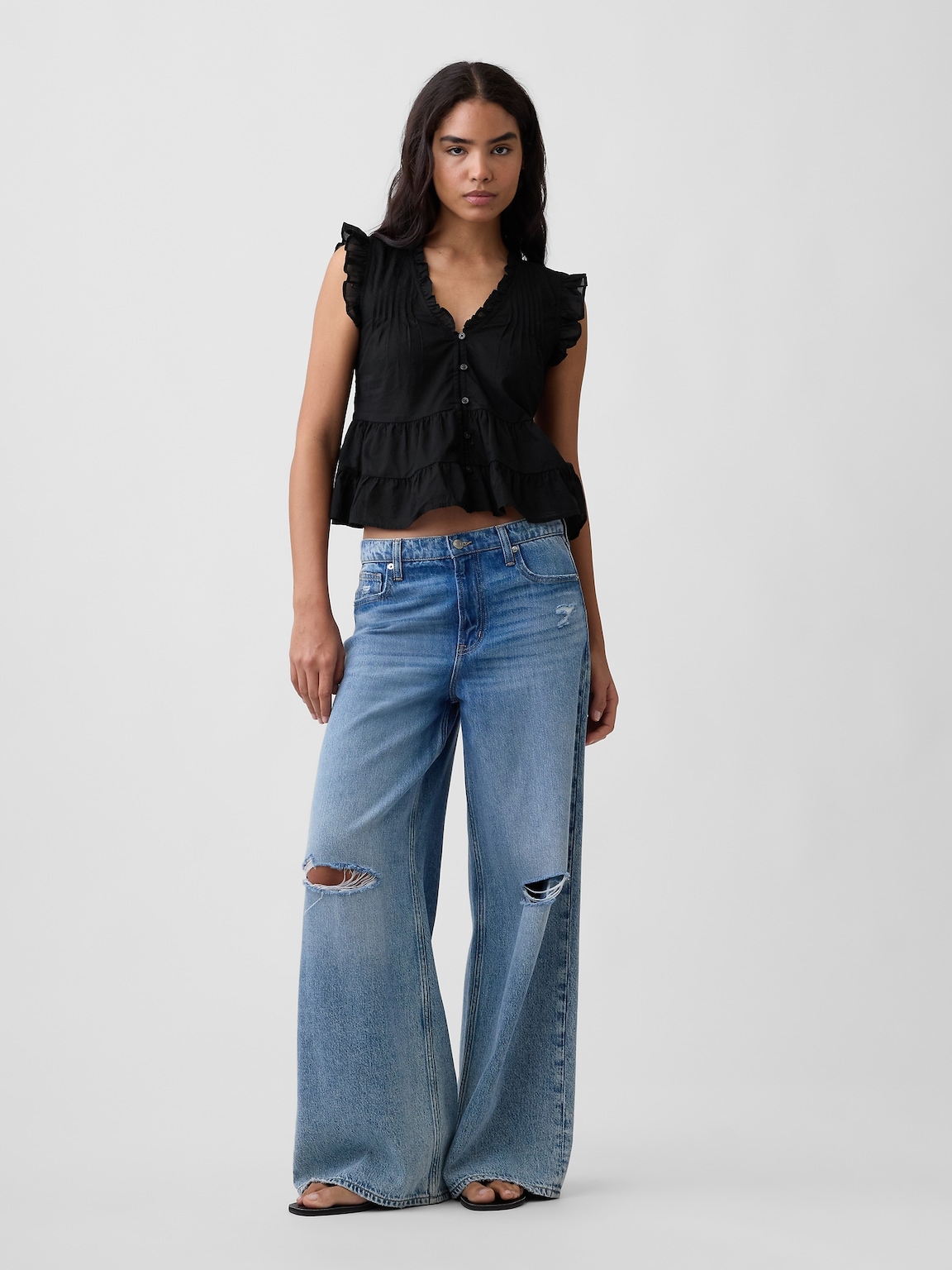 Tiered Ruffle Top