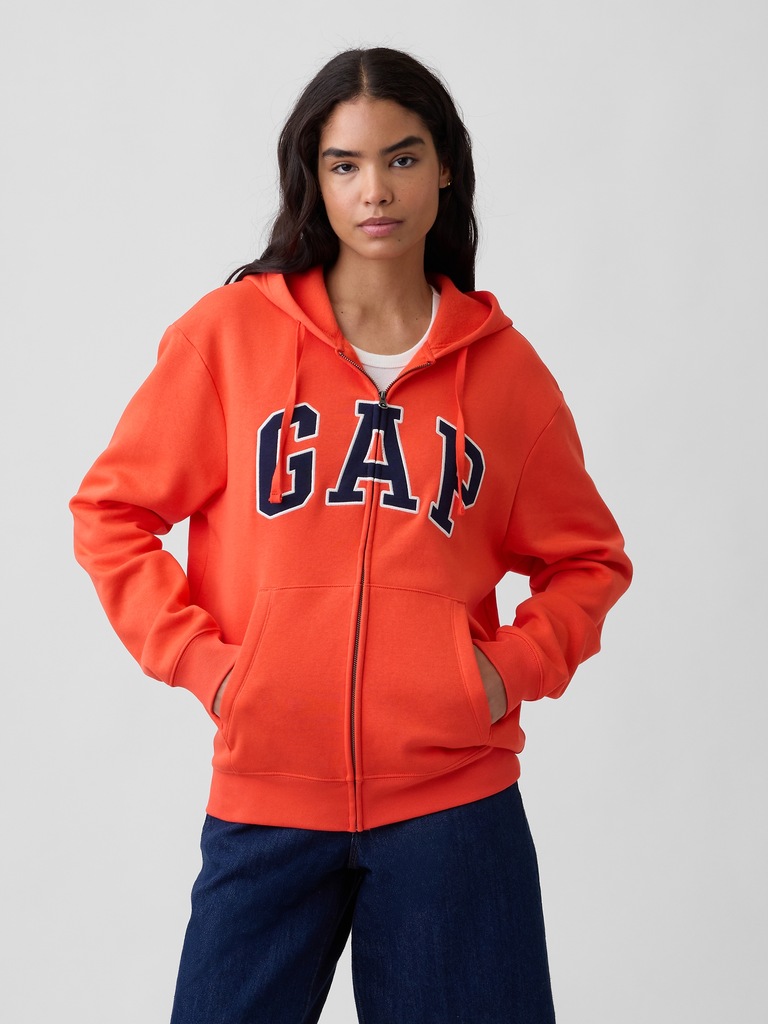 Adult Relaxed Gap Logo Zip Hoodie