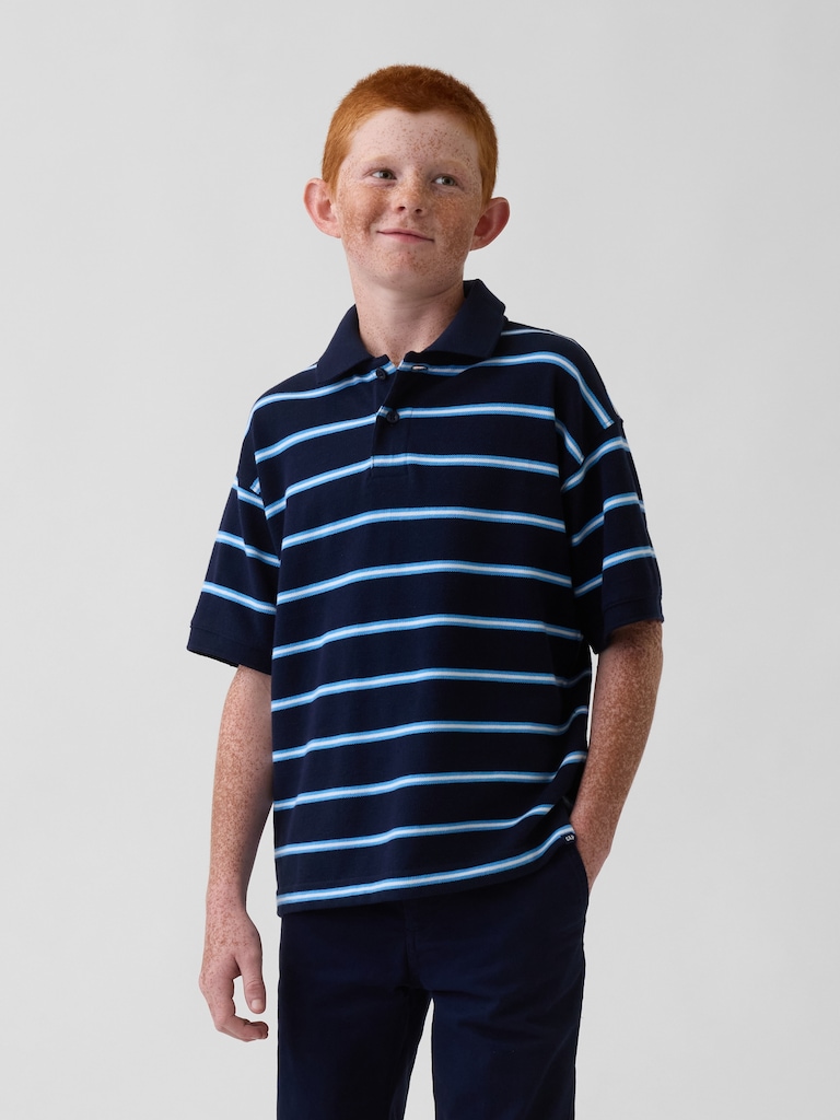 Kids Relaxed Pique Polo Shirt