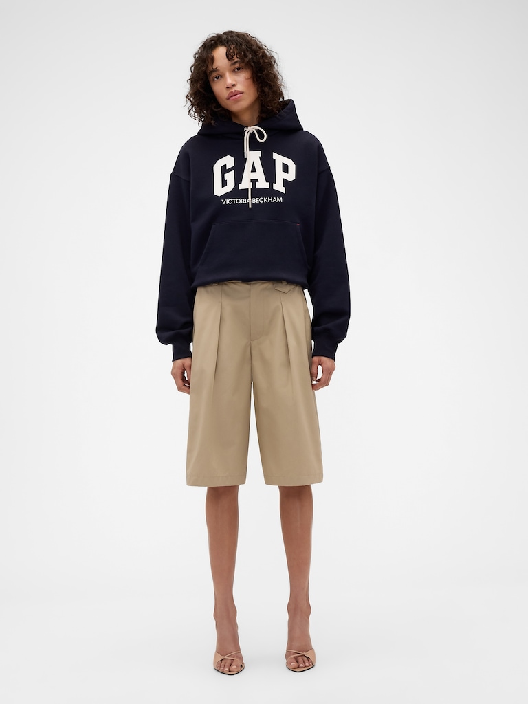 Gap × Victoria Beckham High Rise Pleated Shorts