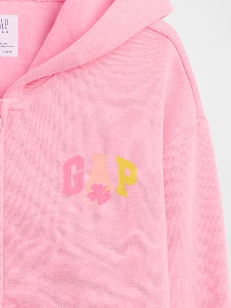 Kids Relaxed Gap Logo Zip Hoodie