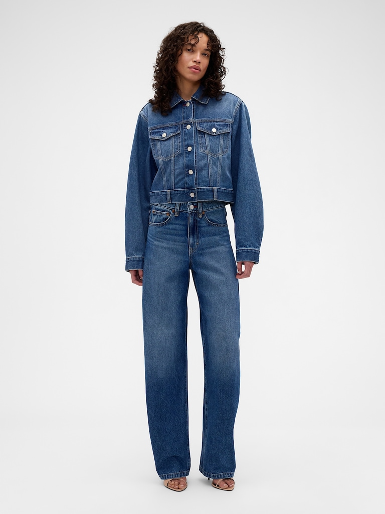 Gap × Victoria Beckham Relaxed Crop Denim Jacket