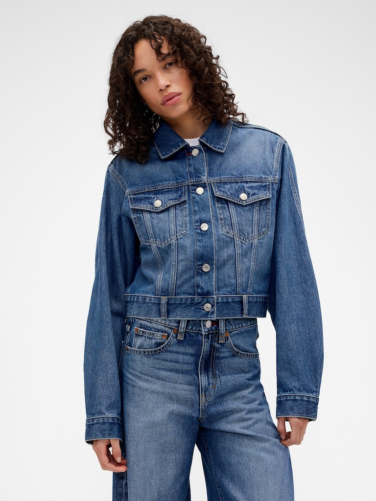 Gap × Victoria Beckham Relaxed Crop Denim Jacket