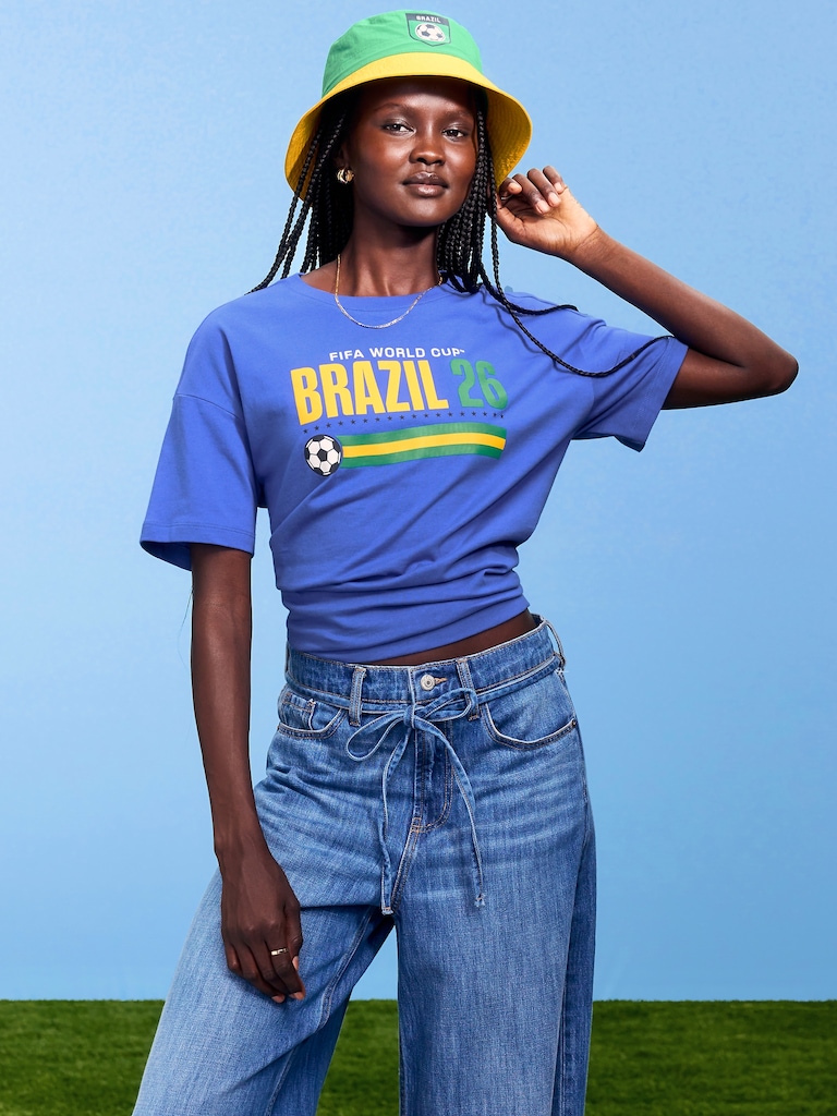 FIFA World Cup 26™ Brazil Vintage Crew-Neck T-Shirt for Women
