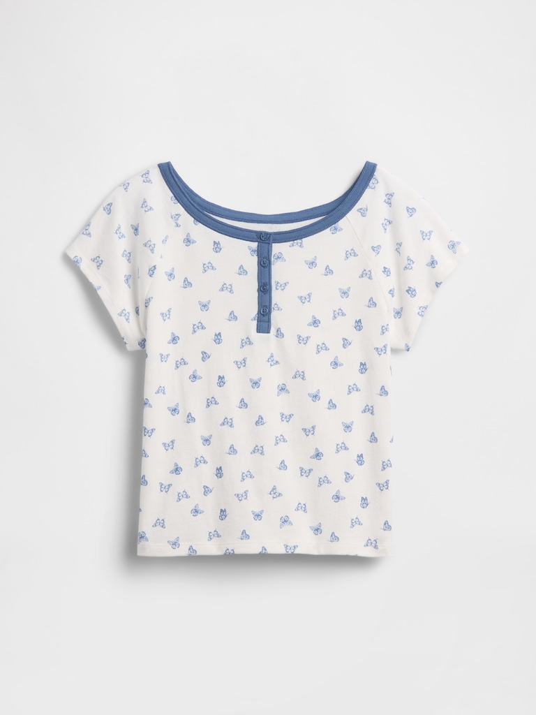 Kids Raglan Henley T-Shirt
