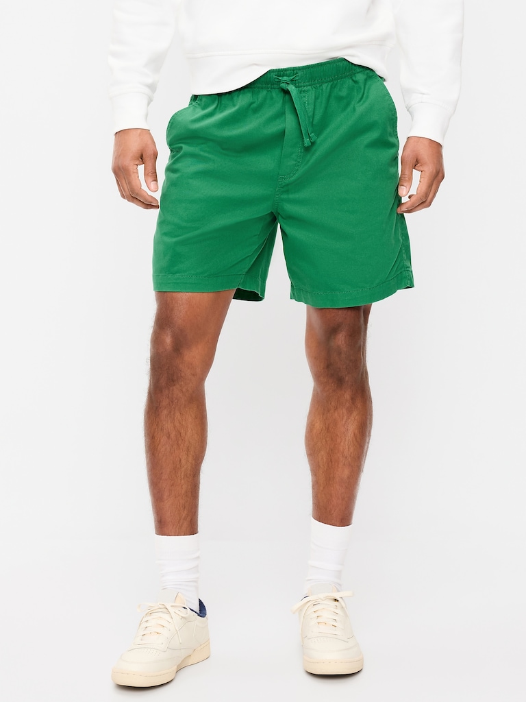 Twill Jogger Shorts -- 7-inch inseam