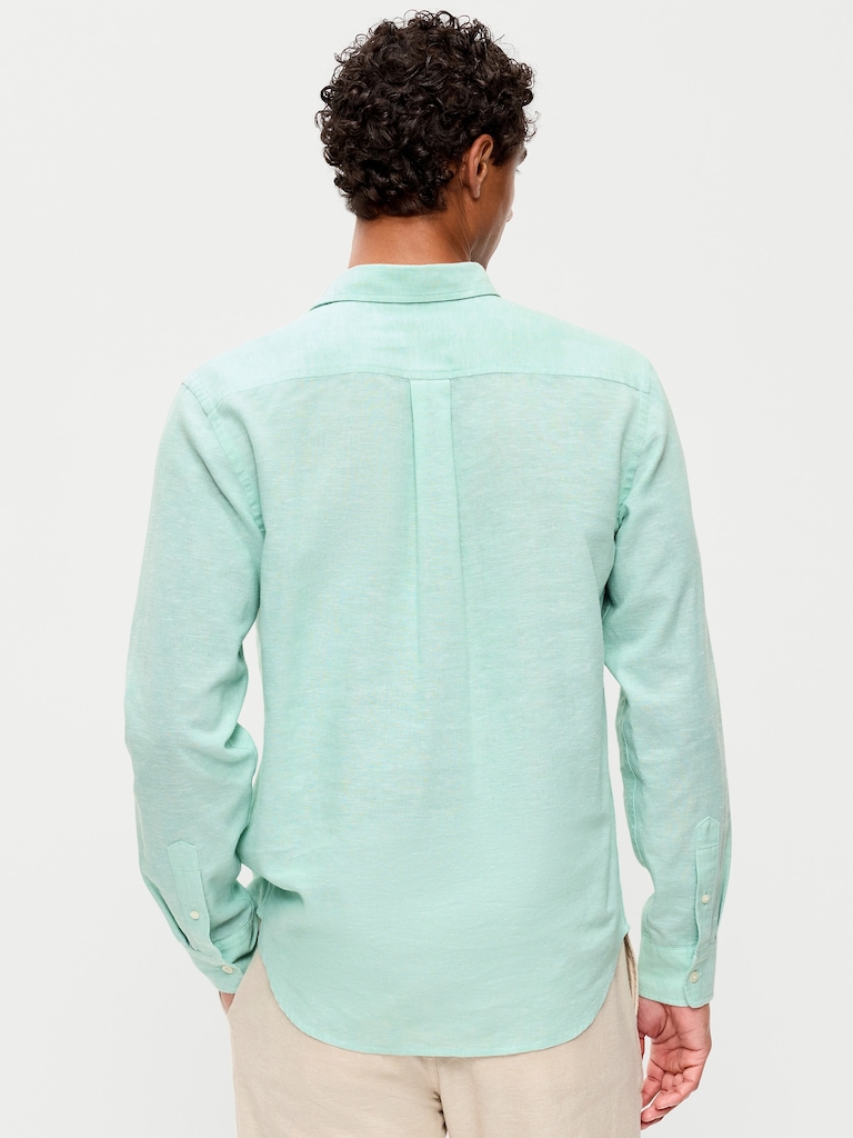 Classic Fit Linen-Blend Shirt