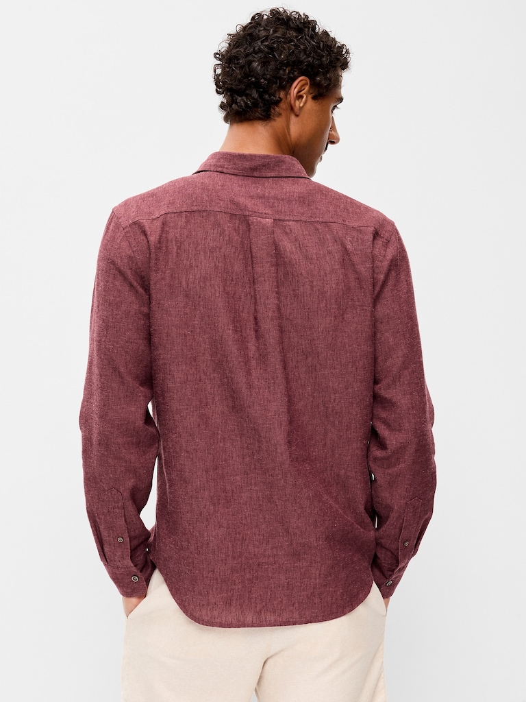 Classic Fit Linen-Blend Shirt
