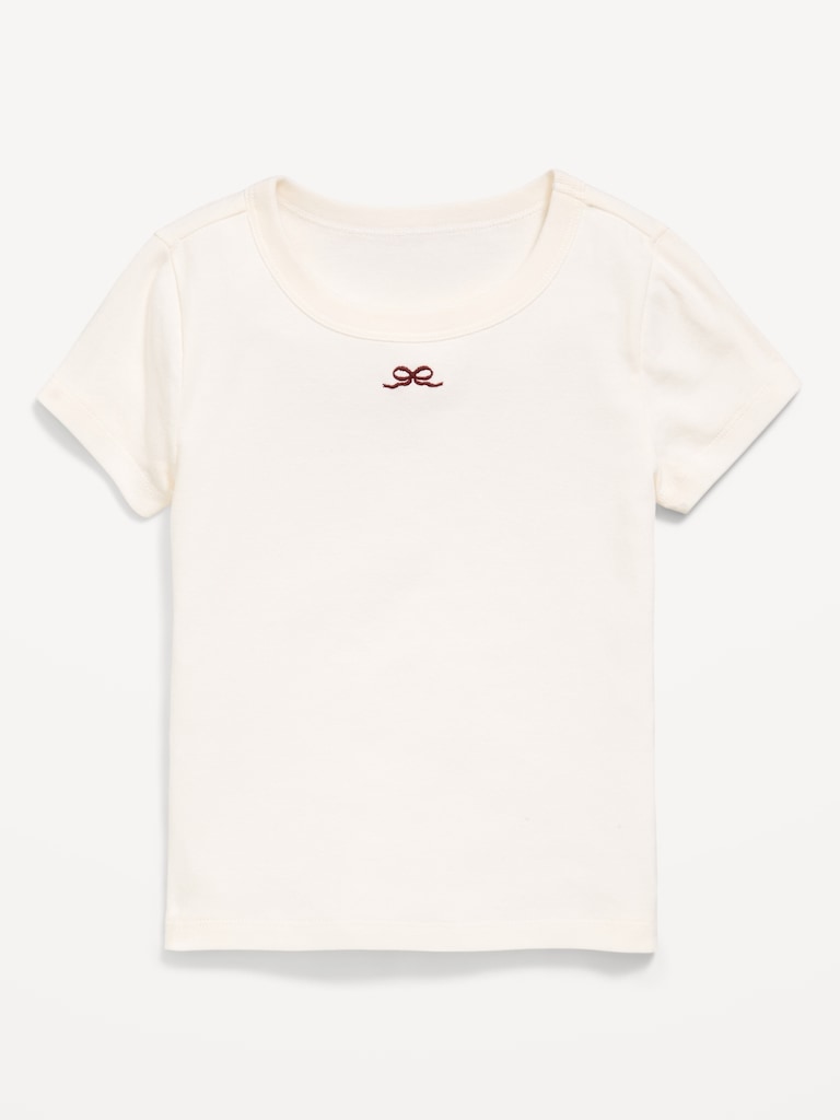 Fitted Short-Sleeve T-Shirt for Girls