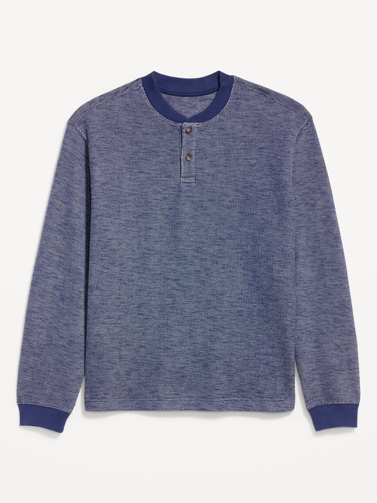 T-shirt henley en molleton