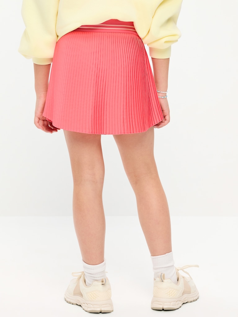 High-Waisted Micro-Pleated Skort for Girls