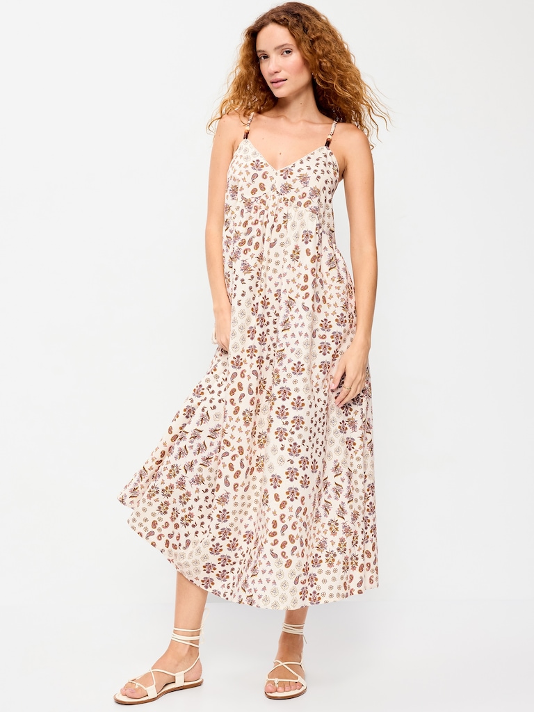 Sleeveless Boho Maxi Dress