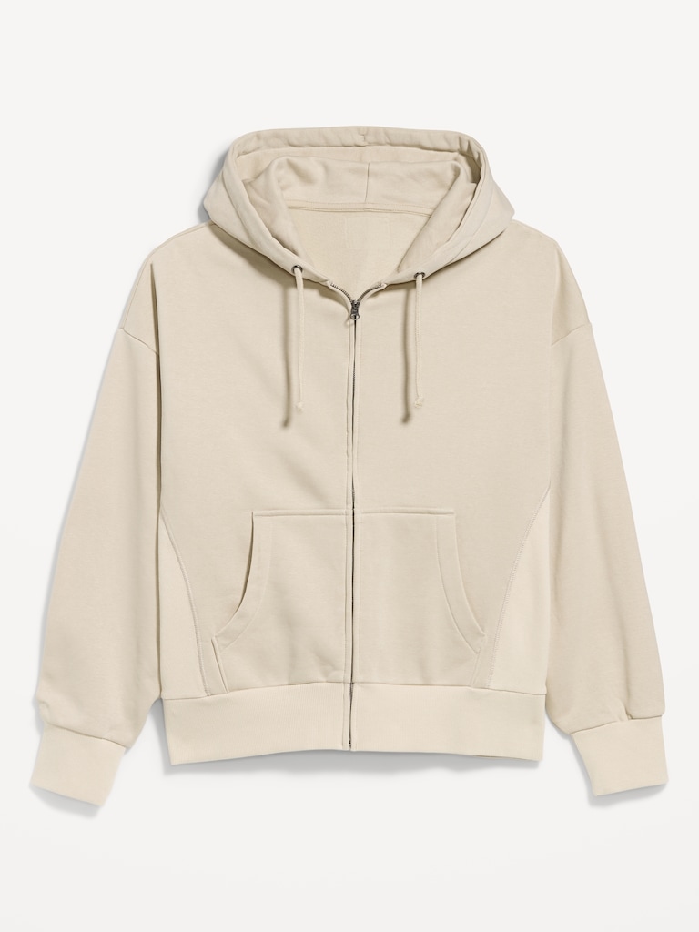 Oversized Heavyweight Full-Zip Rotation Hoodie