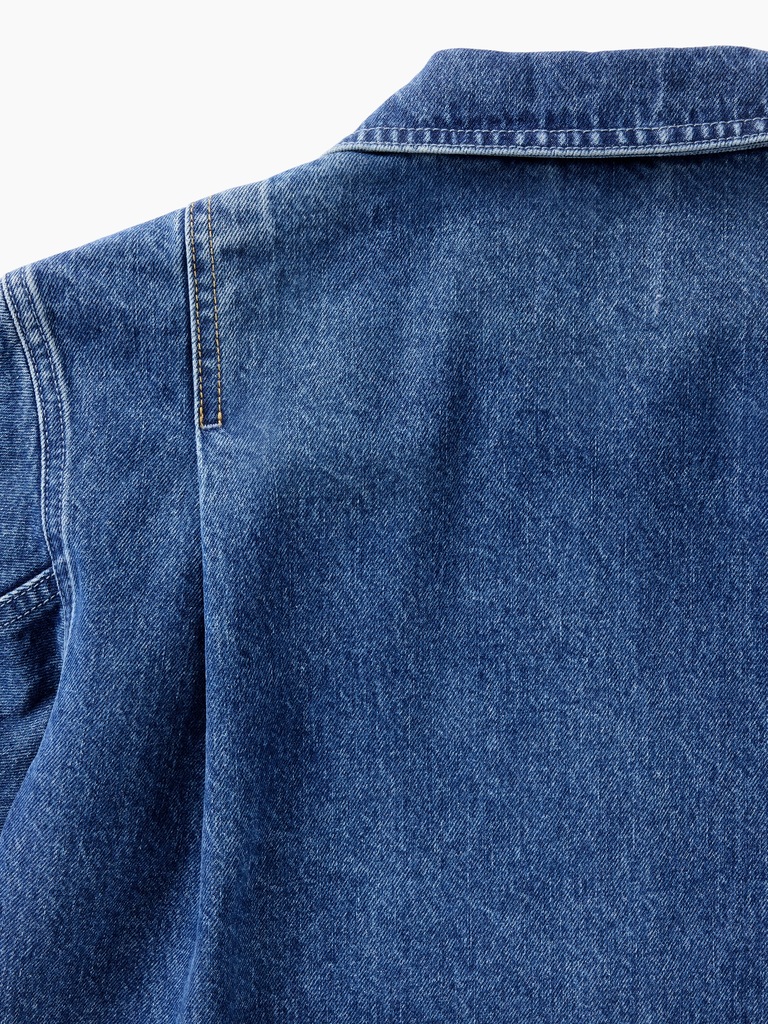 Gap × Victoria Beckham Denim Zip Shirt