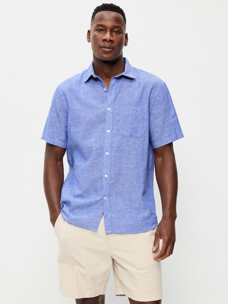 Classic Fit Everyday Linen-Blend Shirt