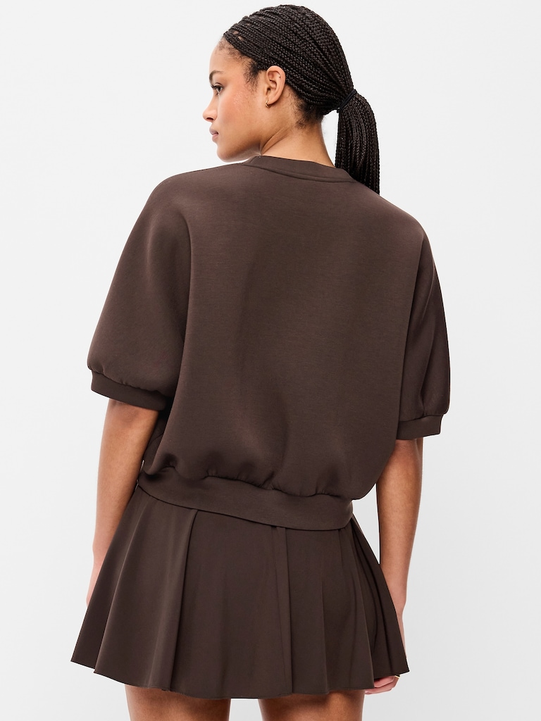 Bounce Fleece Dolman-Sleeve Top