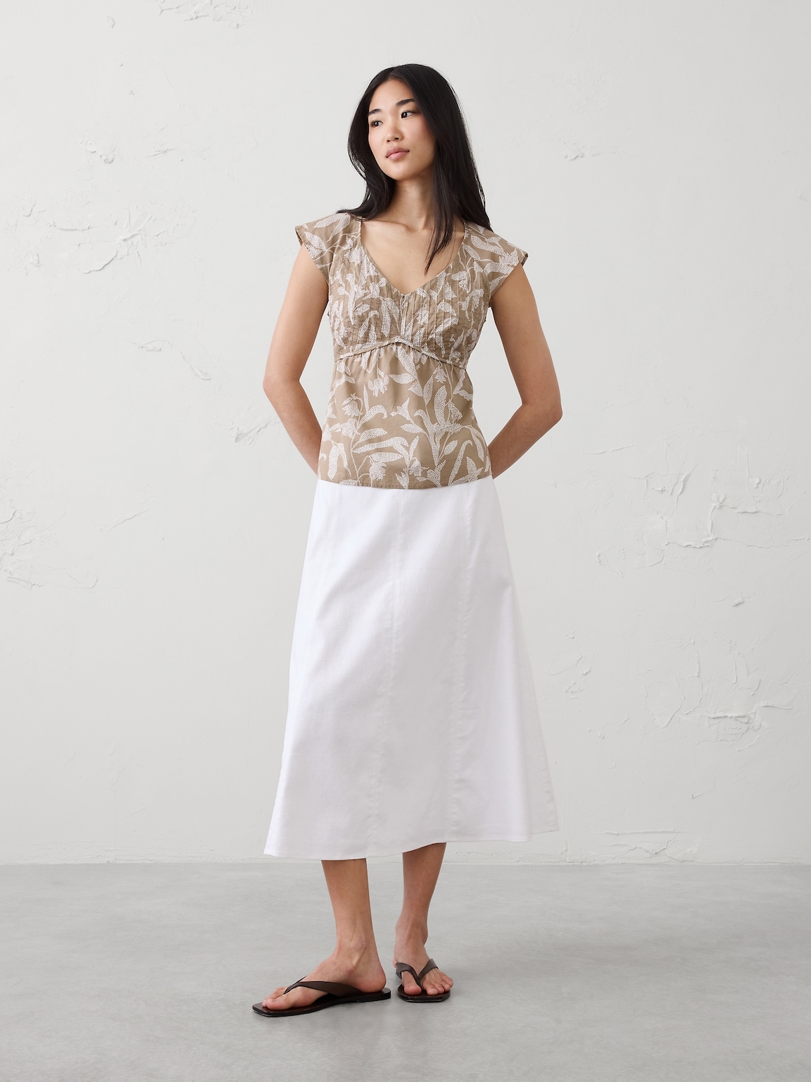Pintuck Empire Top