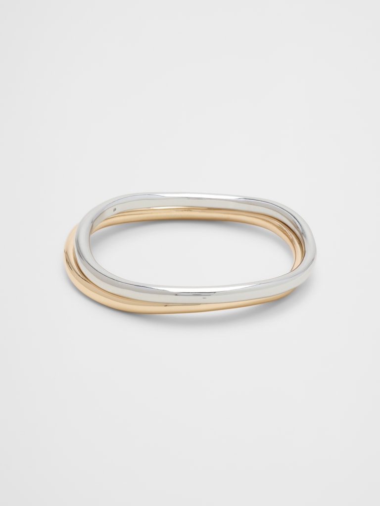 Mixed Metal Organic Bracelets (2 Pack)