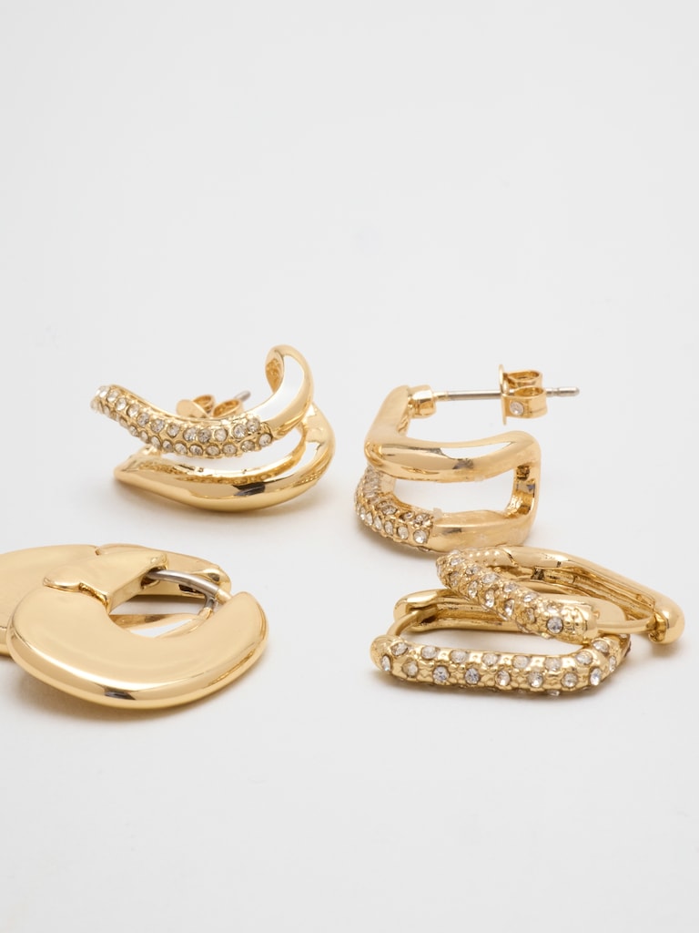 Pave Earring Set