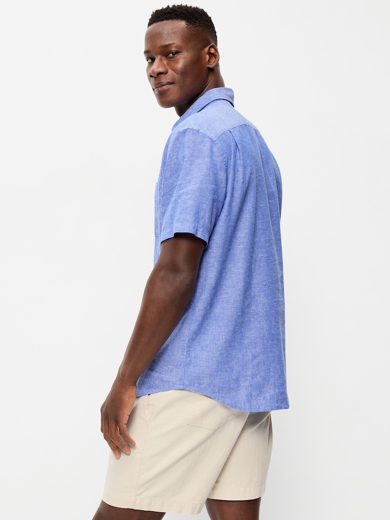Classic Fit Everyday Linen-Blend Shirt