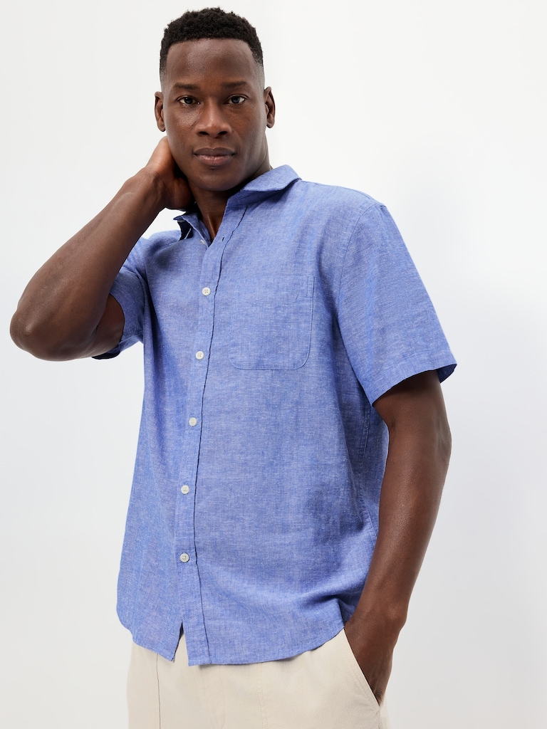 Classic Fit Everyday Linen-Blend Shirt