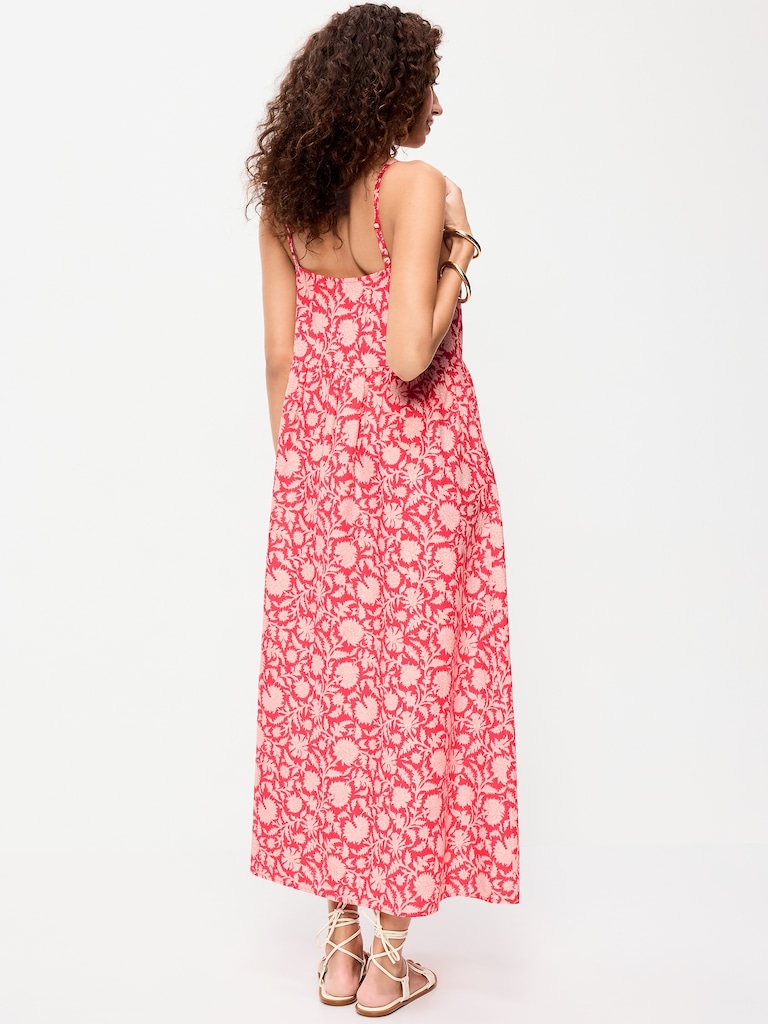Sleeveless Boho Maxi Dress