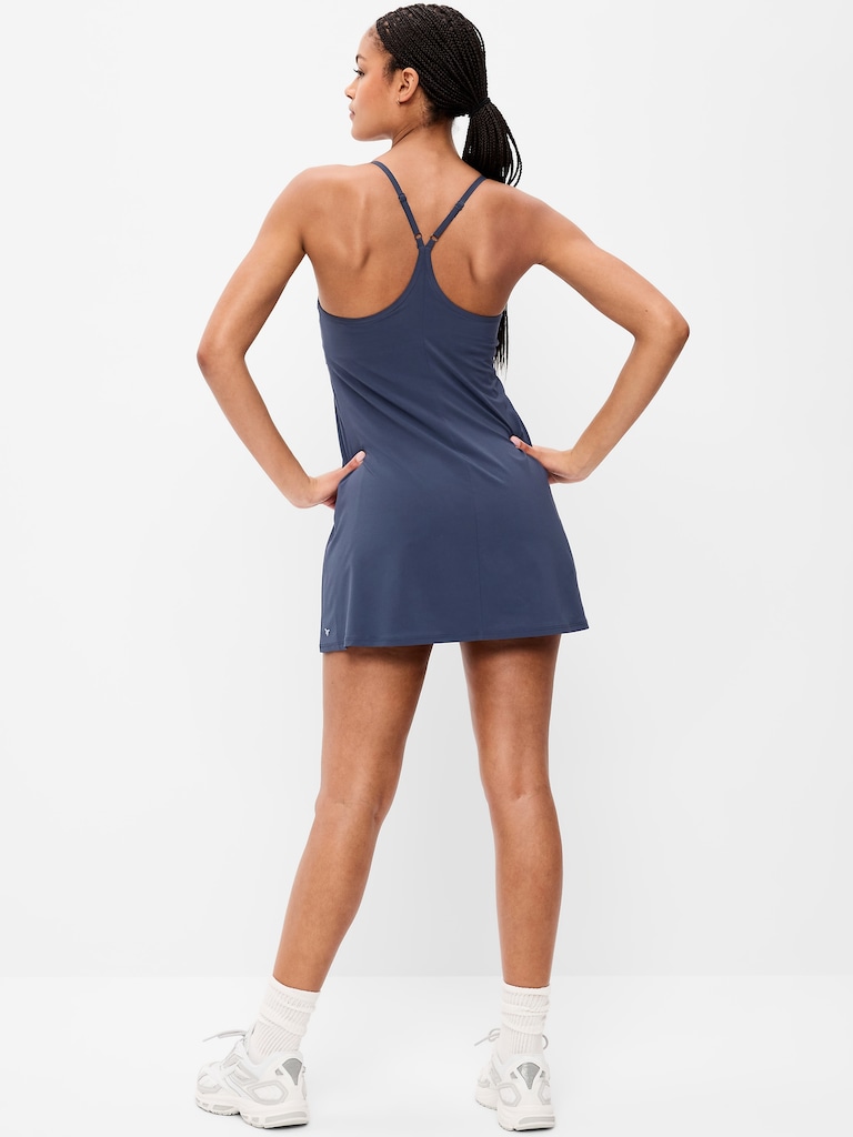 Stretch Woven Racerback Tennis Dress