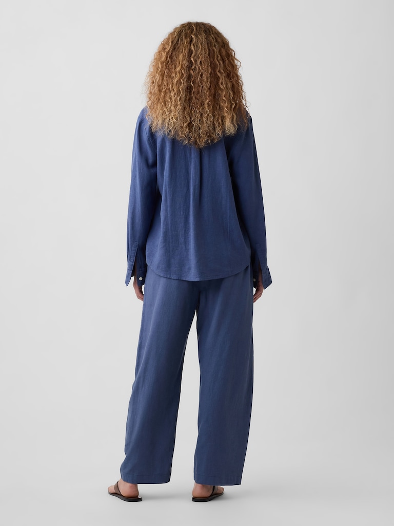 Mid Rise Pull-On Barrel Pants