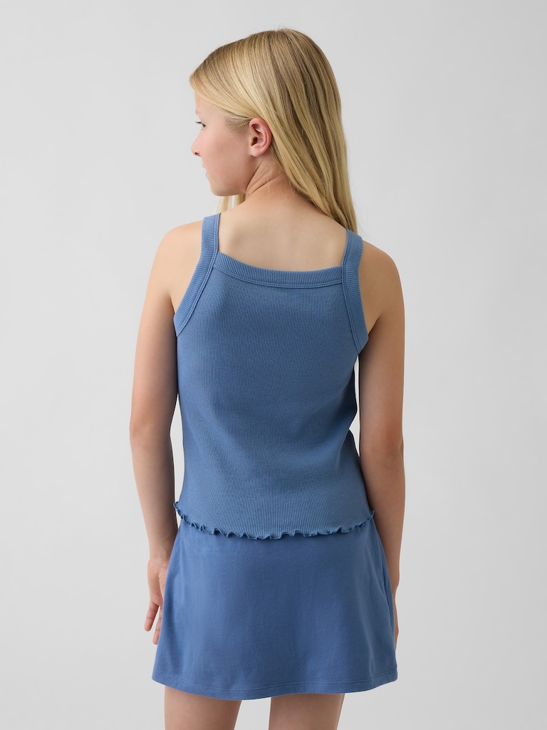 Kids Rib Square-Neck Tank Top