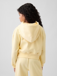 Kids VintageSoft Relaxed Lace-Trim Zip Hoodie