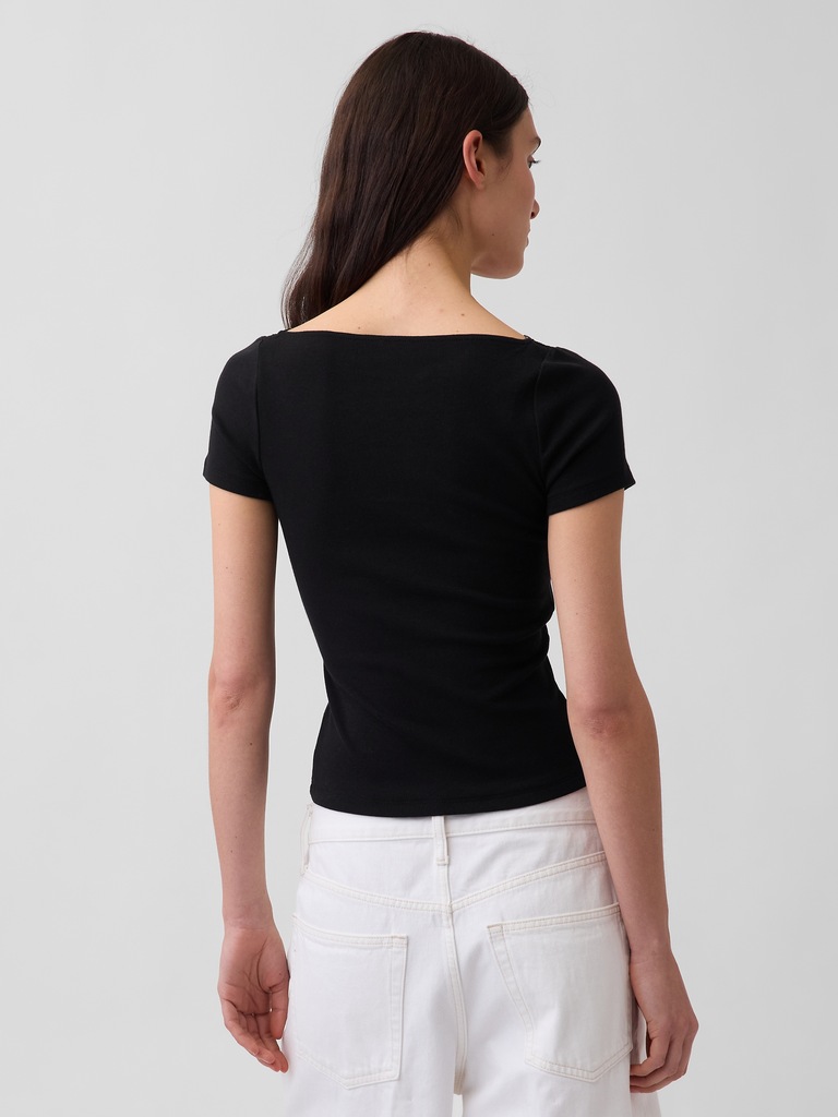 Modern Lace-Trim Top