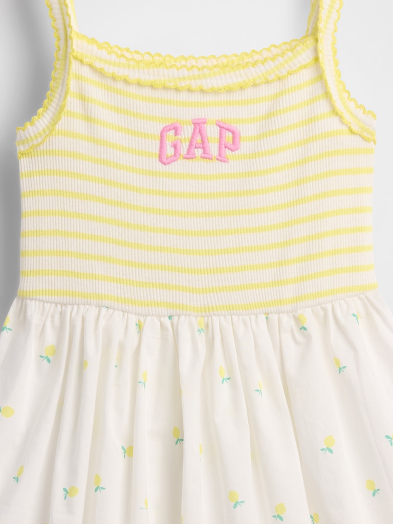 Baby & Toddler Mixed Media Apron Dress